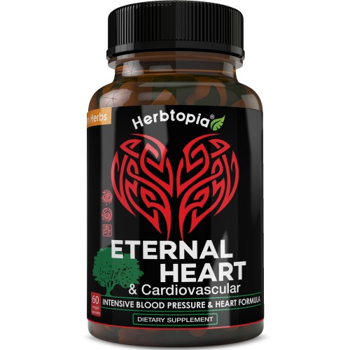 Eternal Heart Natural Blood Pressure Support Supplement for Heart & Circulatory Health