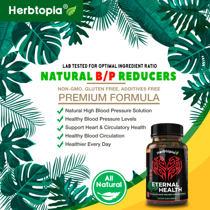 Embrace a healthier you with Herbtopia Eternal Health, a reliable companion on your journey to optimal heart health. Unlock the benefits of nature and live healthier every day with this outstanding supplement.